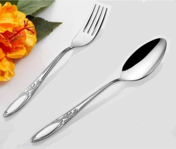 İnter Çelik Zümrüt Model 60 Parça Kutulu Kaşık&Çatal Seti - Image 1