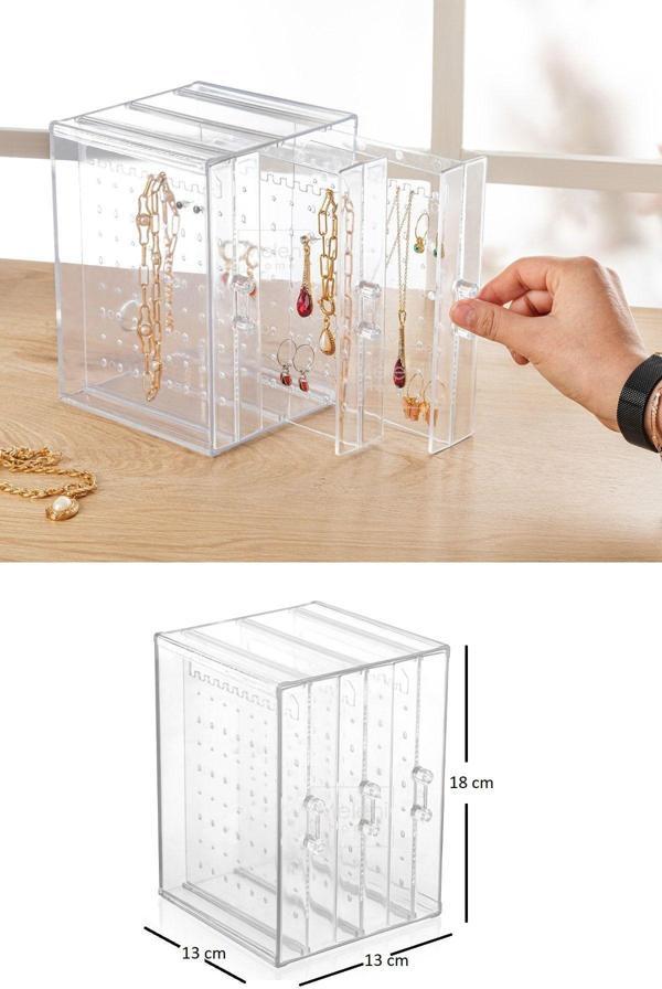 Meleni Home Akrilik Çekmeceli Takı Düzenleyici Stand - Kolye Küpe Bileklik Organizeri Saklama Kutusu - Image 1