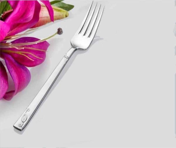 İnter Çelik Bade Model Yemek Çatalı 12 Adet - Image 1