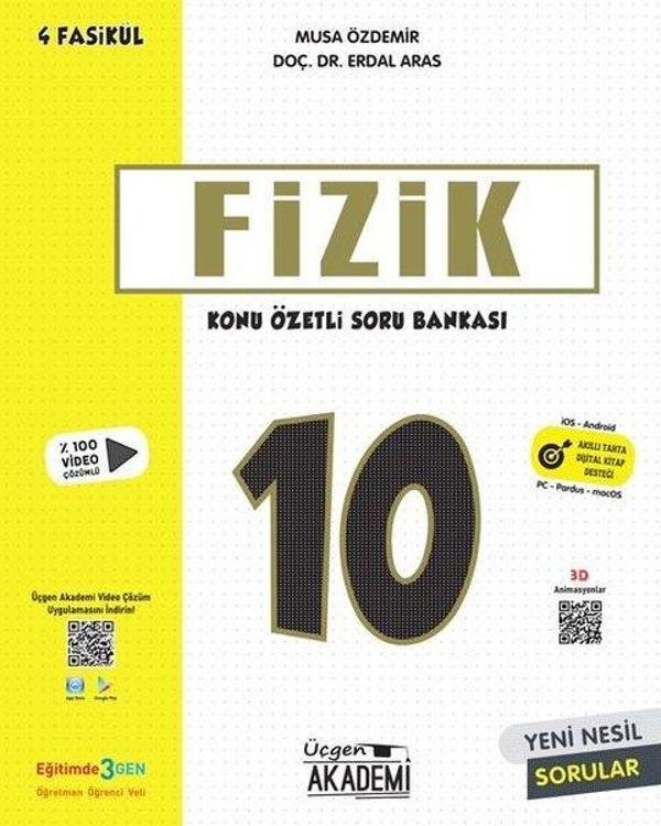 10.Sınıf Fizik Konu Özetli Soru Bankası - 4 Fasikül - Üçgen Akademi - Image 1