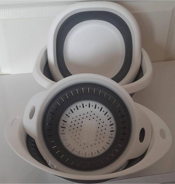 Bee Home Katlanır 2'Li Badya Ve 2'Li Süzgeç Takımı - Image 1