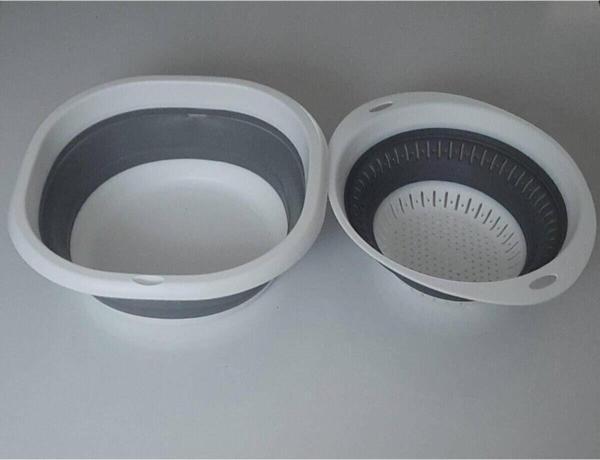 Bee Home Katlanır Badya (Leğen) Ve Katlanır Oval Süzgeç 2'Li - Image 1