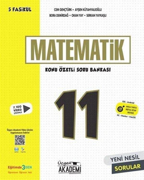 11.Sınıf Matematik Konu Özetli Soru Bankası - 5 Fasikül - Üçgen Akademi - Image 1