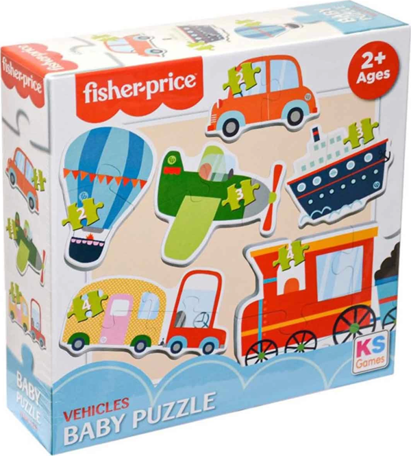Fisher Price Baby Vehicles 6 in 1 Puzzle - Image 1