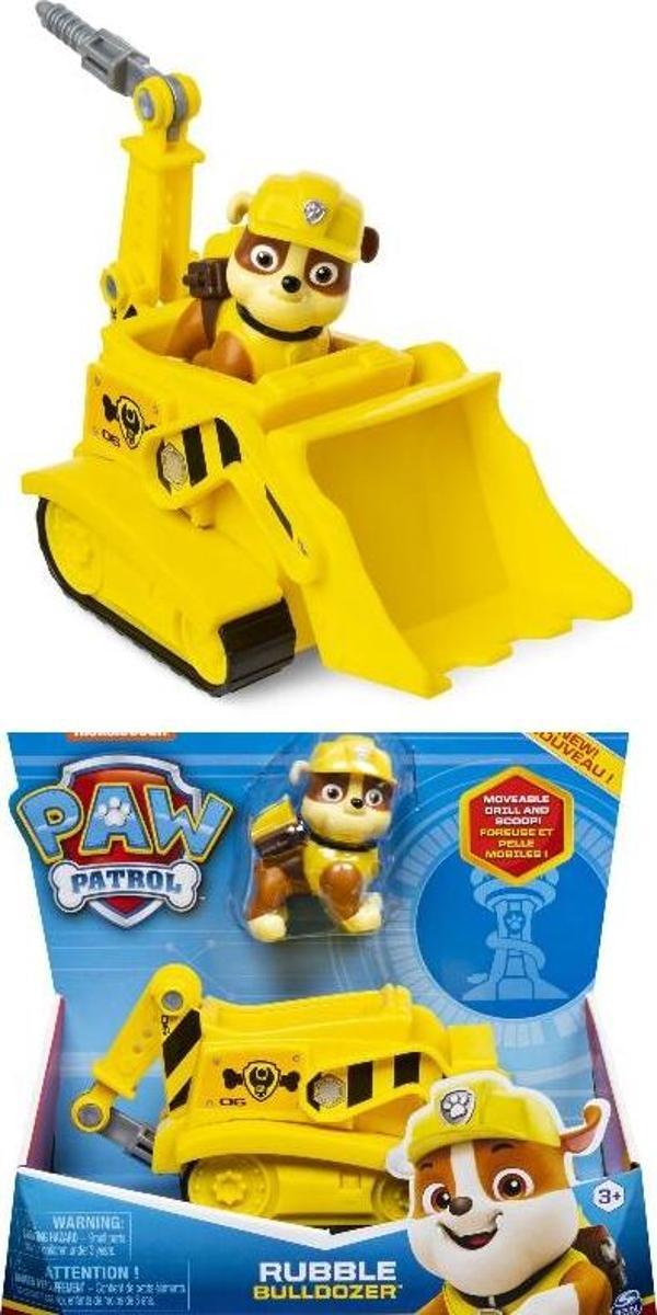 Paw Patrol Görev Aracı ve Kahraman Seti - Rubble - 15 cm - Image 1