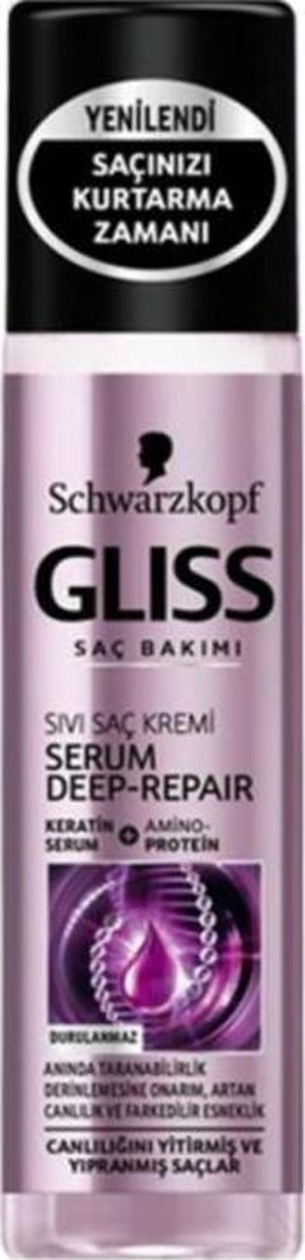 Gliss Serum Deep Repair Sıvı Saç Kremi 200 ml - Image 1
