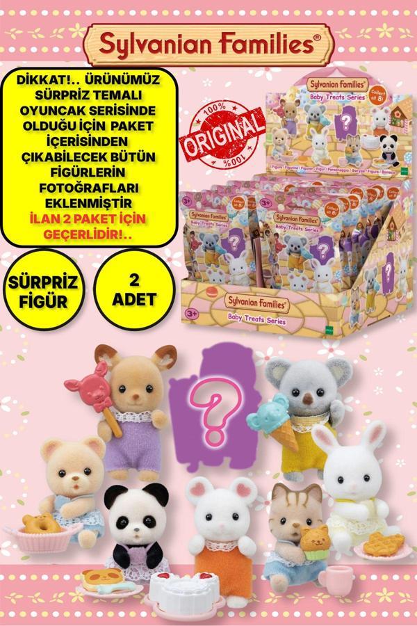 Sylvanian Families Tatlı Atıştırmalıklar Temalı Sürpriz Mini Bebek - 5 CM - 2 ADET - Image 1