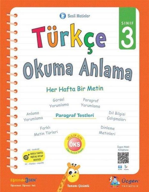 3.Sınıf Türkçe Okuma Anlama - Üçgen Yayıncılık - Image 1