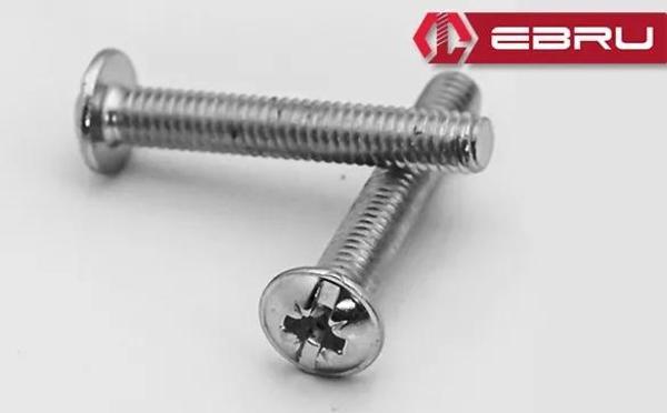 Ebru Yuvarlak Yıldız Başlı RYSB Kulp Vidası, Civata M4x45 - 50 Adet - Image 1