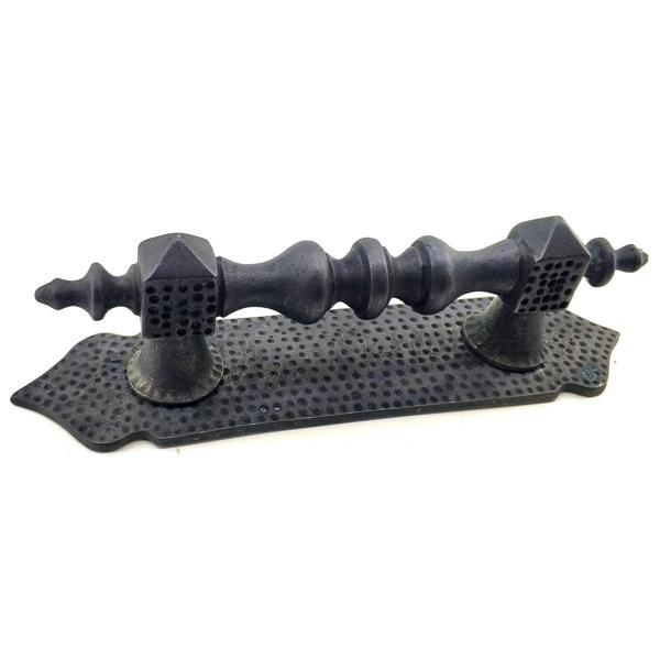 Antika Tarz Dekoratif Pirinç Ağır Kapı Çekme Kolu - 280x65 mm, Oksit - Image 1