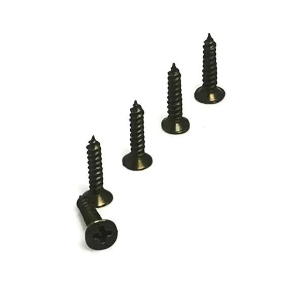 Klips, Menteşe, Ayak, Ağaç, Sunta Vidası 3x13 mm - Siyah 100 Adet - Image 1