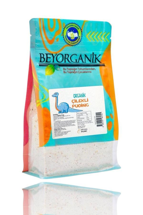 Organik Çilekli Bebek Pudingi 200gr +12ay (Pestisit ve Aflatoksin Analizli) - Image 1