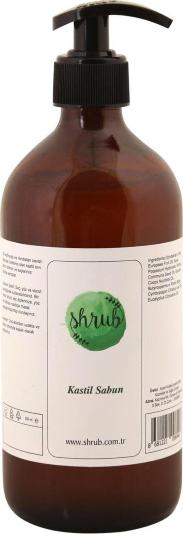 Shrub Kastil Sabun-Kastilya Sabunu-Sıvı Kastil Sabun-Zeytinyağlı Sıvı Sabun - Image 1