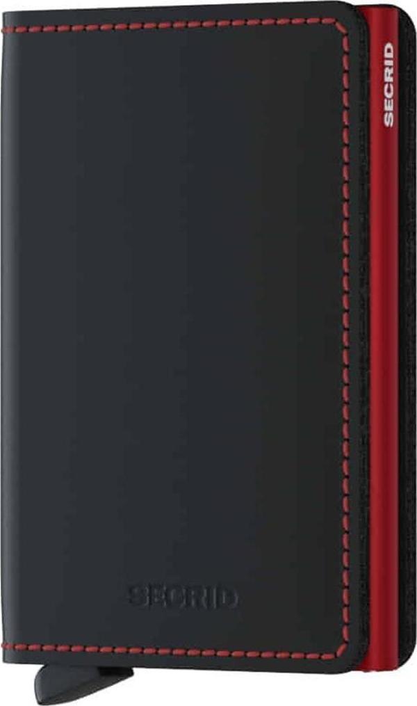 Secrid Slimwallet Matte Black& Red - Image 1