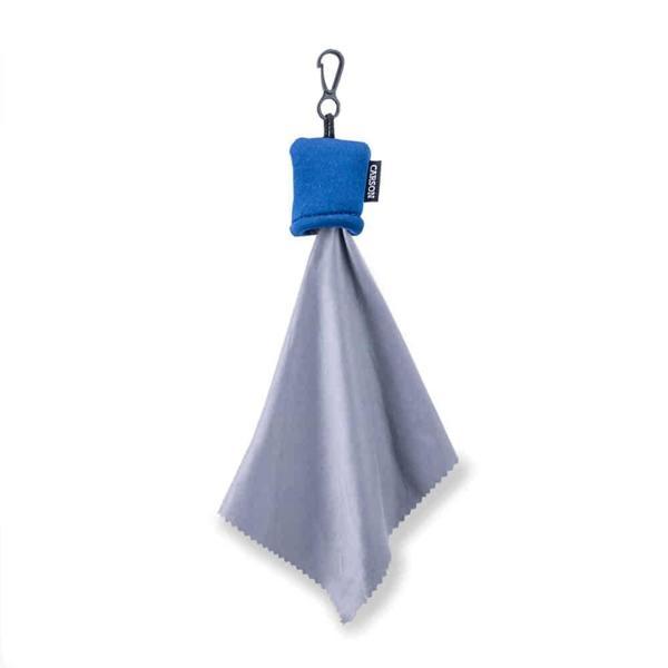 Carson SN-40BU Stuff-It™ Kılıflı Mikrofiber Lens Temizleme Bezi, Mavi - Image 1