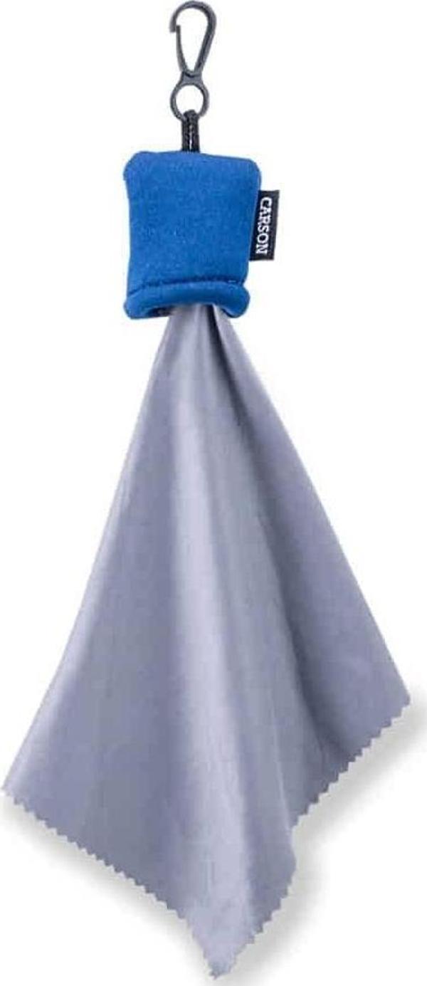 Carson SN-40BU Stuff-It™ Kılıflı Mikrofiber Lens Temizleme Bezi, Mavi - Image 1