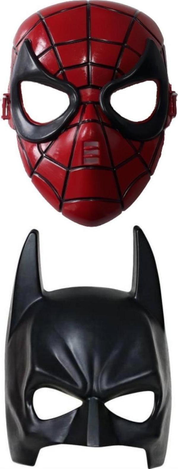 Ahtek Marvel Maske Seti 2'li, Örümcek Adam Ve Batman Maskesi - Image 1