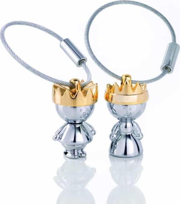 Troika Little King & Little Queen Anahtarlık - Image 1