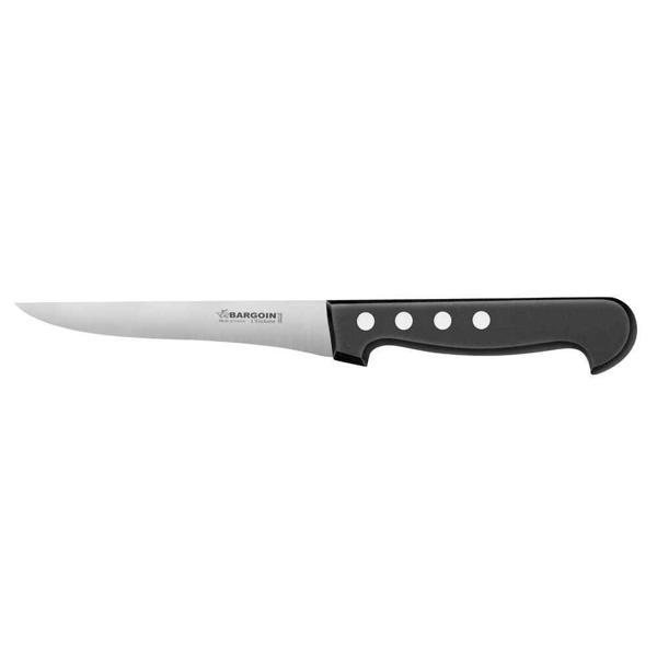Fischer 315 14cm 4 Perçinli Kemik Sıyarma Bıçağı, Siyah - Image 1