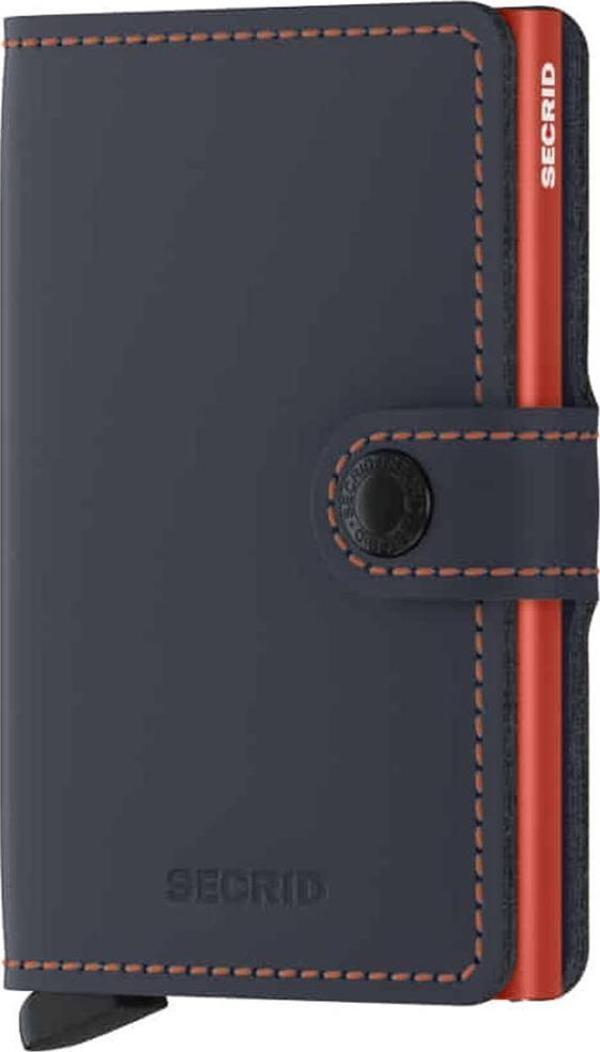 Secrid Miniwallet Matte Night Blue Orange - Image 1