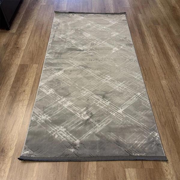 Hoom Rugs Cotton 1137 Gri Yıkanabilir Antibakteriyel Modern Halı - Image 1
