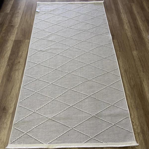 Hoom Rugs Pera 1061 Krem Dekoratif Yıkanabilir Kaymaz Halı - Image 1