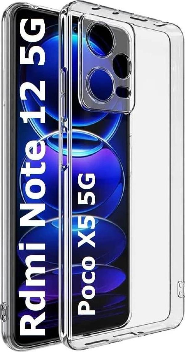 Xiaomi Poco X5 Pro Uyumlu Kamera Korumalı Darbe Önleyici Ultra Slim TPU Şeffaf Silikon Kılıf - Image 1