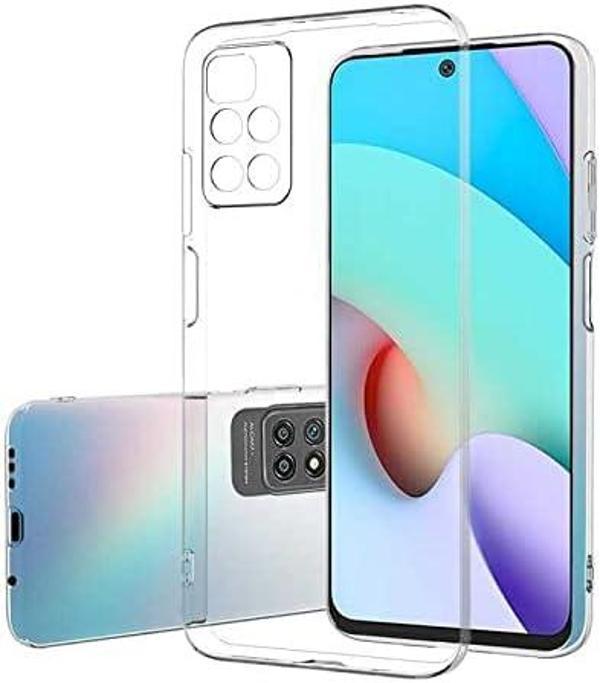 Xiaomi Redmi 10 Uyumlu Kamera Korumalı Darbe Önleyici Ultra Slim TPU Şeffaf Silikon Kılıf - Image 1