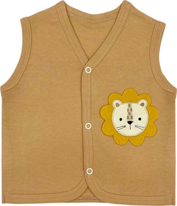 ASLANLI ERKEK YELEK Bej - Image 1