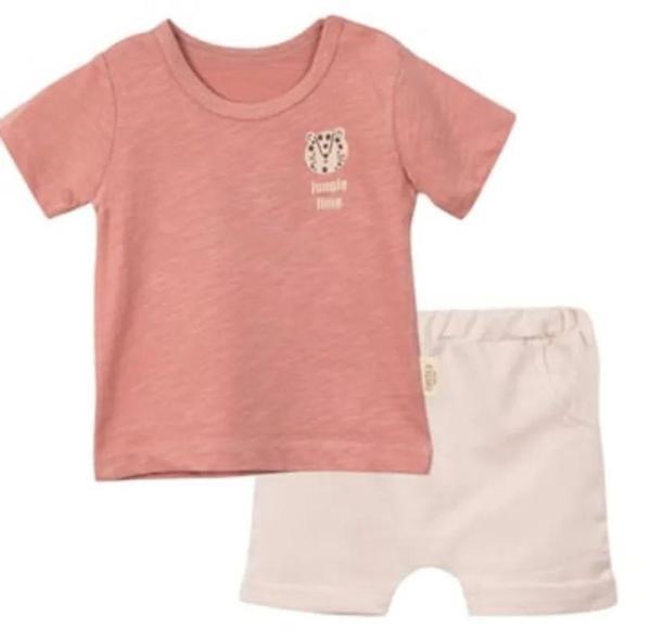 JUNGLE TSHIRT ŞORT TAKIM Somon - Image 1