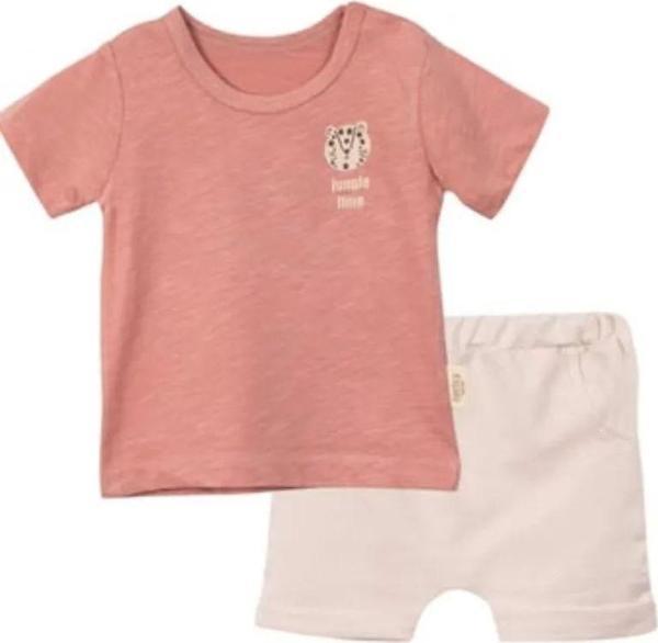 JUNGLE TSHIRT ŞORT TAKIM Somon - Image 1