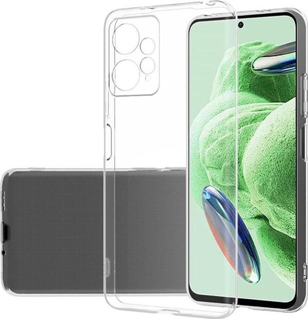 Xiaomi Redmi Note 12 4G Uyumlu Kamera Korumalı Darbe Önleyici Ultra Slim TPU Şeffaf Silikon Kılıf - Image 1