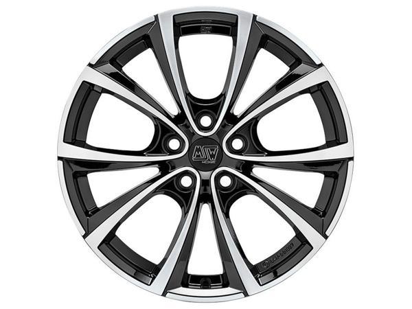 MSW 27T 5X114,3 9,5X20 ET45 64,1 GLOSS BLACK POLISH (4 ADET) - Image 1