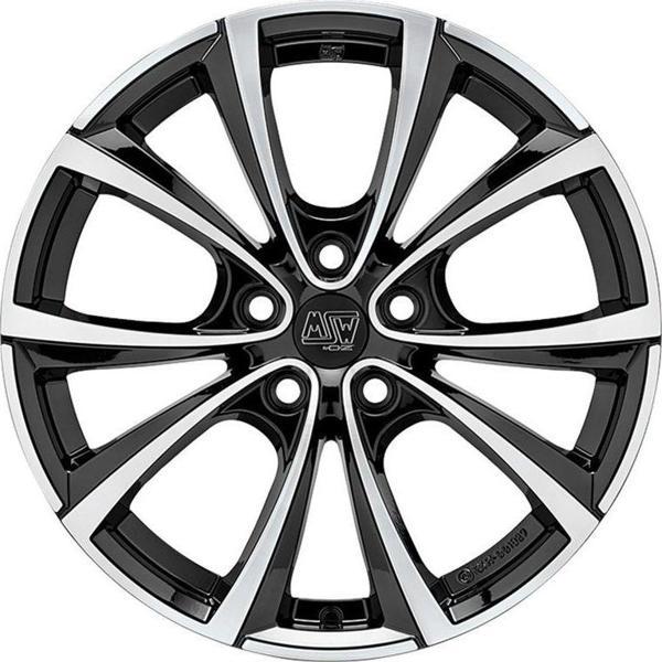 MSW 27T 5X114,3 9,5X20 ET45 64,1 GLOSS BLACK POLISH (4 ADET) - Image 1