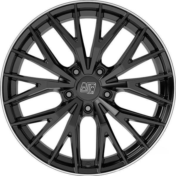 MSW 44 5X108 8,5X20 ET45 73,1 GLOSS BLACK LIP POLISH (4 ADET) - Image 1
