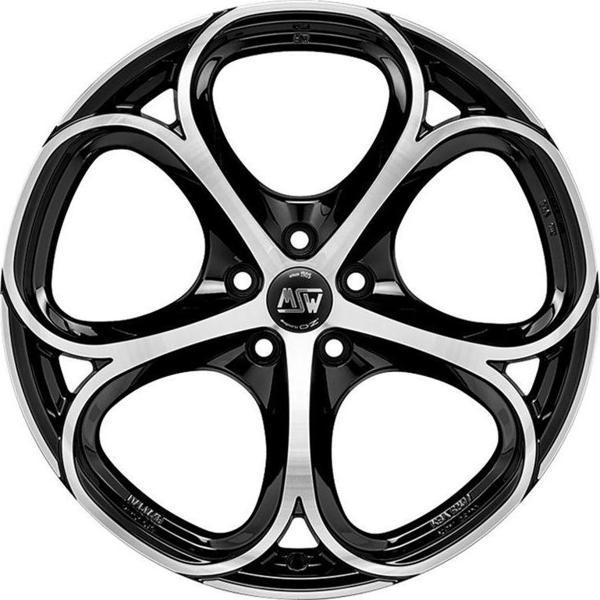 MSW 82 5X110 8X19 ET42 65,06 GLOSS BLACK POLISH (4 ADET) - Image 1
