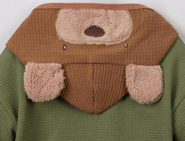 KAPŞONLU CEKETAYILI SWEAT PANTOLON ÜÇLÜ TAKIM Camel - Image 1