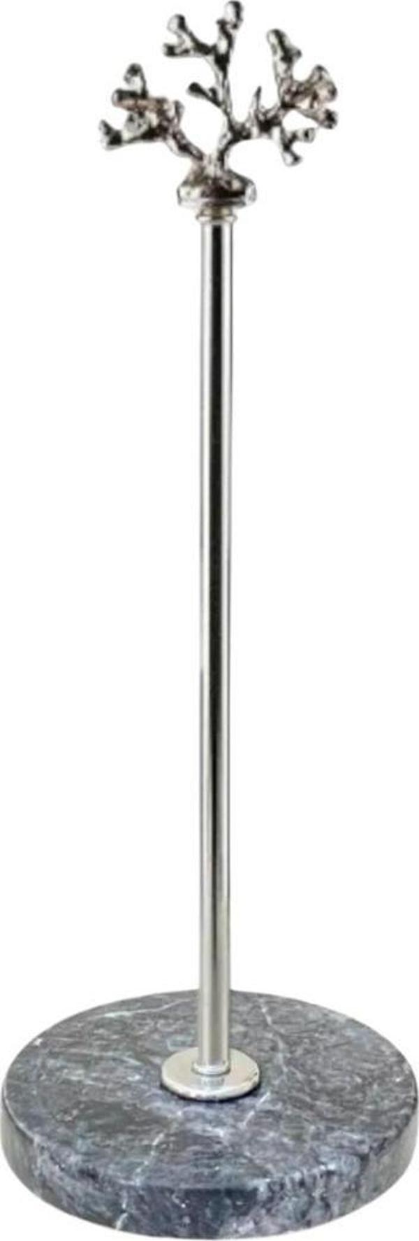 Yaren Style Dekoratifli Doğal Mermer Metal Mercan Rulo Havluluk & Peçetelik / Çeyizlik, Hediyelik Ev Eşyası - Image 1