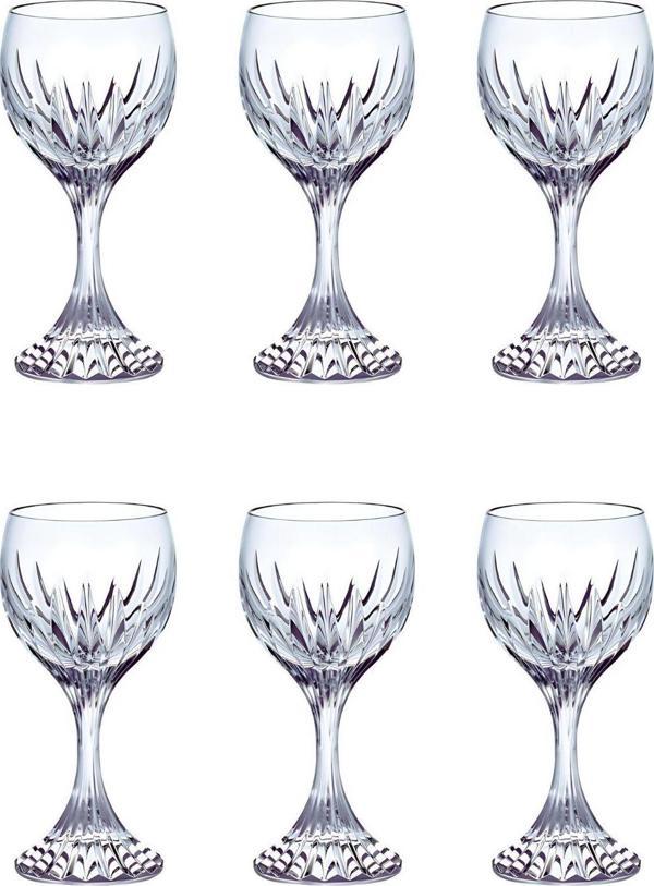Yaren Style Ayaklı Kristal 6 Lı Kahve Yanı Su Bardağı - Image 1