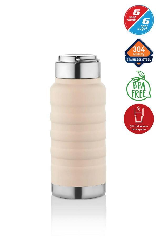 Yaren Style 400 Ml Pudra Paslanmaz Çelik Termos – Su, Meşrubat, Çay İçin | Kamp, Okul, Piknik, Servis & İkram - Image 1