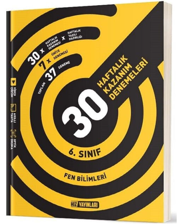 6. Sınıf Fen Bilimleri 30 Deneme Hız Yayınları - Hız Yayınları - Image 1
