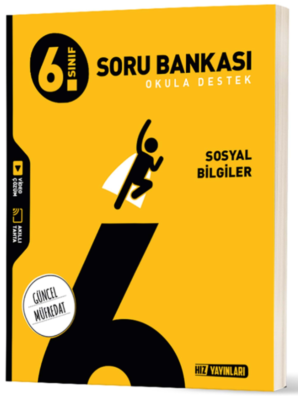6.Sınıf Sosyal Bilgiler Soru Bankası - Hız Yayınları - Image 1