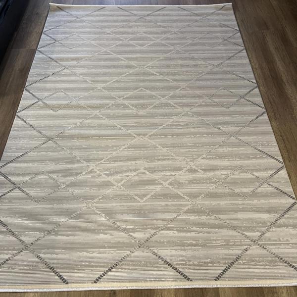 Hoom Rugs Markiz 1095 Gri Modern Pamuk Taban Halı - Image 1