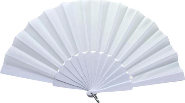Plastik Kumaş Yelpaze 12'li Beyaz - Image 1