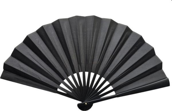 Plastik Kumaş Yelpaze 12'li Siyah - Image 1