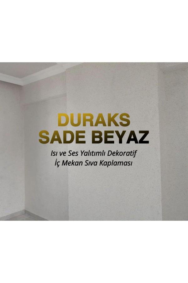 Duraks Sade Beyaz | 4 M² - Ipek Sıva & Canlı Sıva & Pamuk Sıva & Yalıtımlı Sıva - Image 1