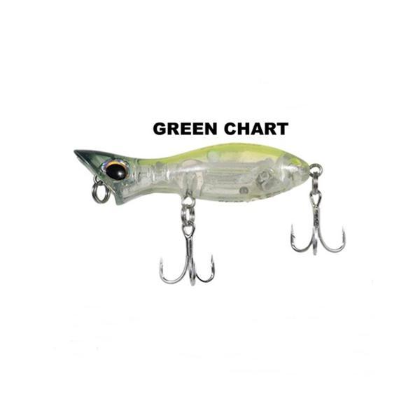 Ryuji Baby Popper 5cm 3,5gr Suni Yem GREEN CHART - Image 1