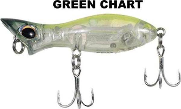 Ryuji Baby Popper 5cm 3,5gr Suni Yem GREEN CHART - Image 1