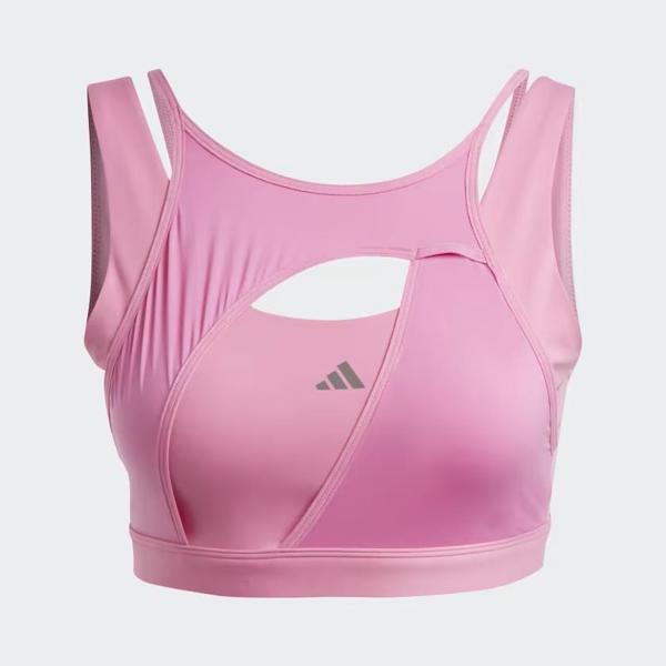 Adidas IC6906 Powerimpact Luxe Medium Pembe Sporcu Sütyeni - Image 1