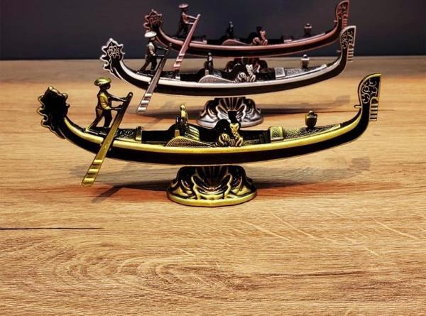Metal Dekoratif Venedik Kayık - Image 1